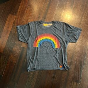 Aviator Nation rainbow t-shirt size women’s S in good condition.